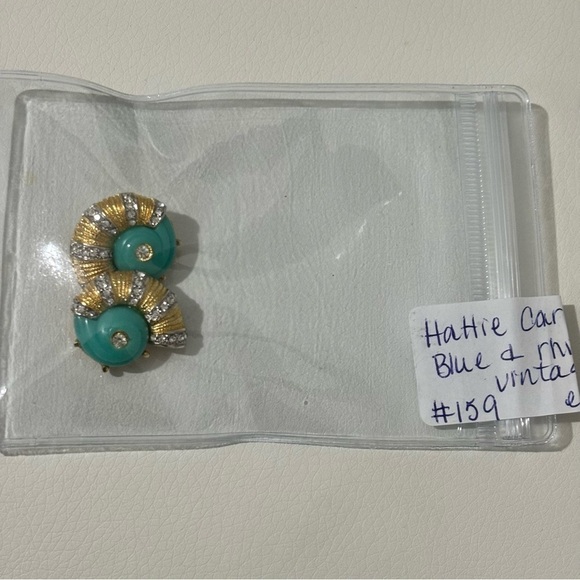 Hattie Carnegie vintage earrings clip ons # 159 - Picture 8 of 8